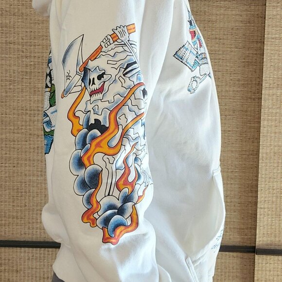 Vintage Ed Hardy Skull Hoodie - Picture 3 of 16